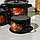 Набор кастрюль «Жостово», 3 предмета: 1,5 л, 2,9 л, 4,5 л, эмалированные крышки, индукция, цвет чёрный, фото 3