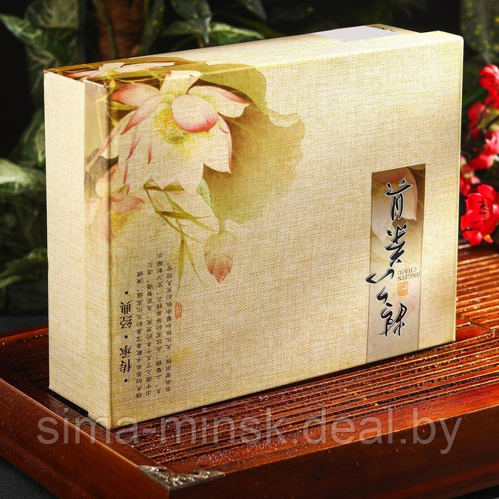 Набор для чайной церемонии керамический «Нежный цветок», 7 предметов: чайник 180 мл, 6 чашек 70 мл, цвет белый - фото 8 - id-p211524841