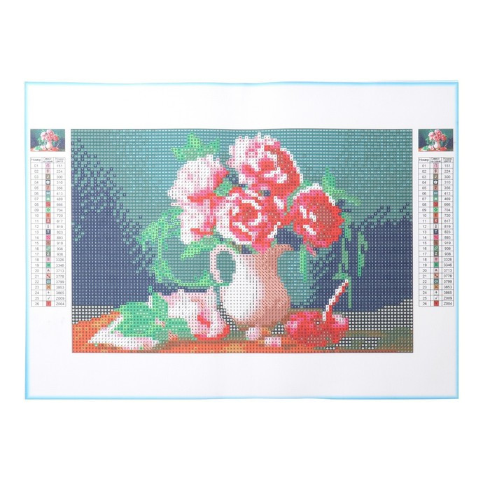 Алмазная мозаика со светящимися стразами «Натюрморт» 20х30 см, на холсте - фото 2 - id-p211526232