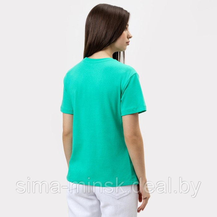 Футболка женская, цвет тропическая зелень, размер 42 - фото 2 - id-p211526595