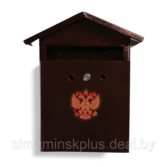 Ящик почтовый с замком, вертикальный, «Домик-Элит», коричневый - фото 2 - id-p211527417
