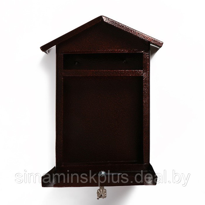 Ящик почтовый с замком, вертикальный, «Домик-Элит», коричневый - фото 3 - id-p211527417