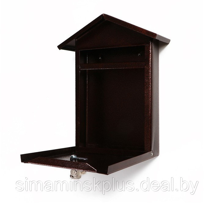 Ящик почтовый с замком, вертикальный, «Домик-Элит», коричневый - фото 4 - id-p211527417