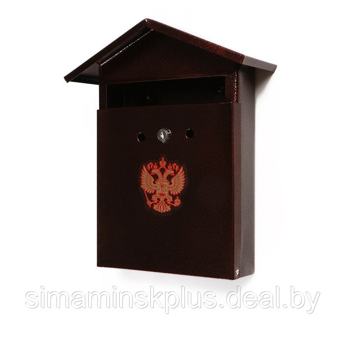 Ящик почтовый с замком, вертикальный, «Домик-Элит», коричневый - фото 5 - id-p211527417