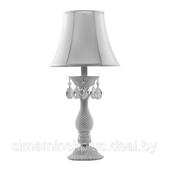 Настольная лампа PRINCIA 1х40Вт E27, белый 28x59 см - фото 1 - id-p211526555