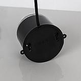 Световой прибор «Хрустальный шар» 7.5 см, свечение RGB, 220 В, чёрный, фото 5