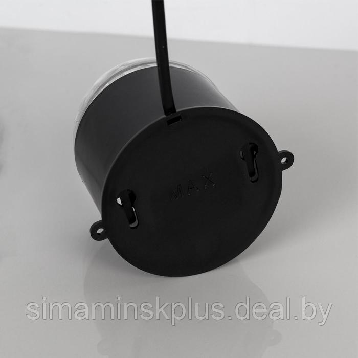 Световой прибор «Хрустальный шар» 7.5 см, свечение RGB, 220 В, чёрный - фото 5 - id-p211526869