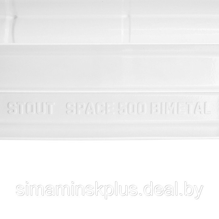 Радиатор биметаллический STOUT Space 500, 500 x 90 мм, 14 секций - фото 6 - id-p211530494