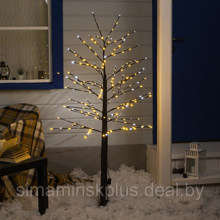 Светодиодное дерево 1.5 м, 224 LED, мерцание, 220 В, свечение белое - фото 1 - id-p211526904