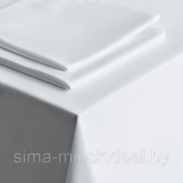 Комплект скатертей «Густав», размер 145х145 см, цвет белый - фото 1 - id-p211527747