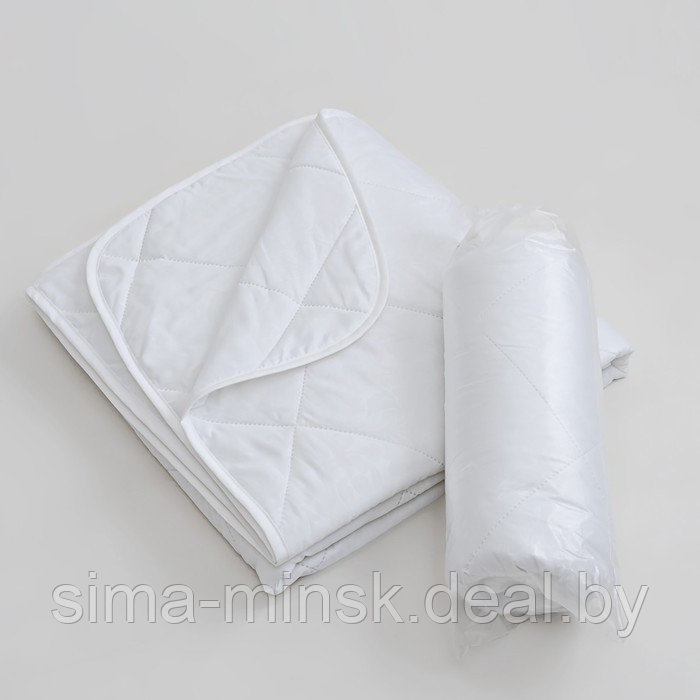 Одеяло облегченное 140х205см, файбер 100г/м, микрофибра белая 80г/м, 100% полиэстер - фото 4 - id-p211528733