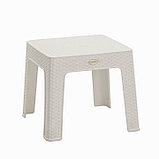 Набор садовой мебели "Милан" 3 предметов: 2 кресла, стол, белый, фото 2
