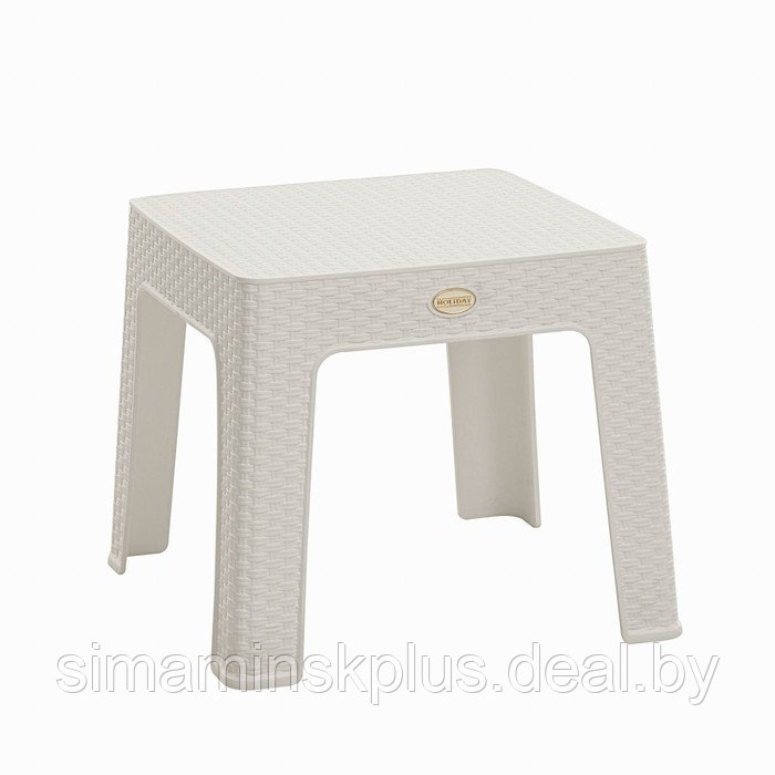 Набор садовой мебели "Милан" 3 предметов: 2 кресла, стол, белый - фото 2 - id-p211527576