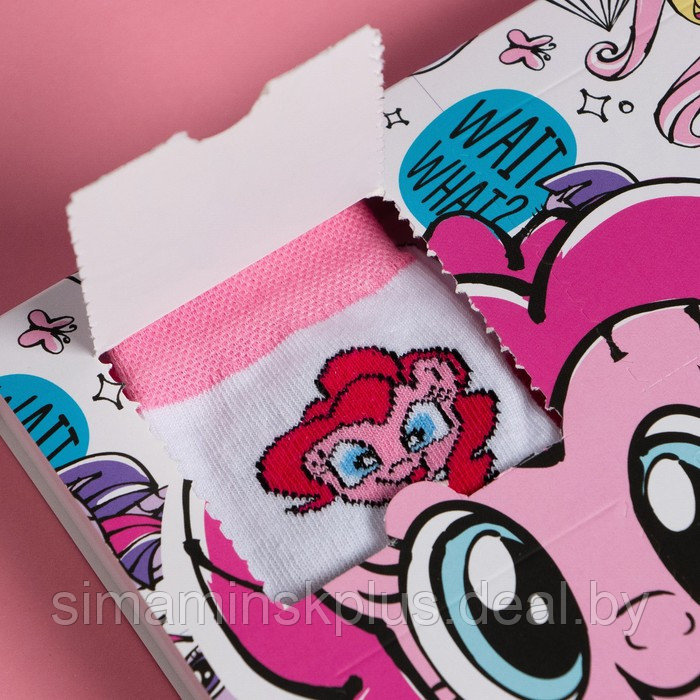 Подарочный набор носков адвент, 6 пар "Искорка и Пинки Пай", My little Pony, 14-16 см - фото 2 - id-p211532666