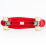 Пенниборд Gravity Falls 56 х 16 см, колёса световые PU 60х45 мм, ABEC 7, цвет бордовый, фото 4