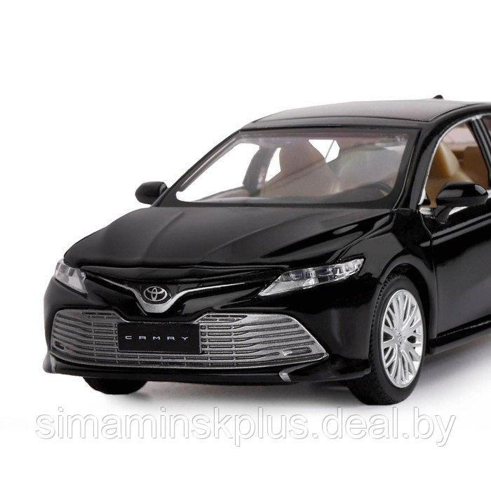 Машина металлическая Toyota Camry, 1:32,инерц, световые и звуковые эффекты, открываются двери, цвет чёрный - фото 2 - id-p211540019