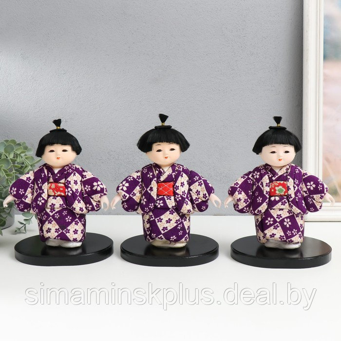 Кукла коллекционная "Маленькая девочка в красочном кимоно" МИКС 12,5х15х21 см - фото 1 - id-p211532228