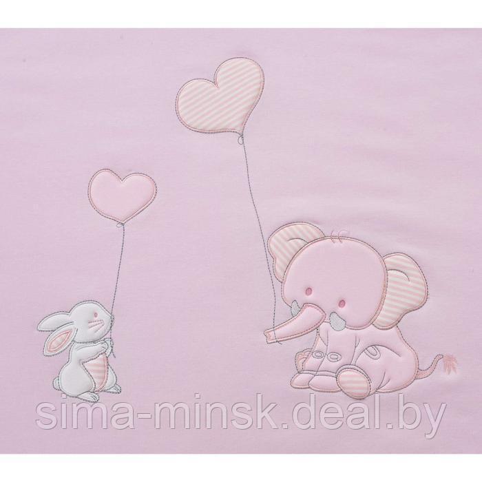 Одеяло «Слоник», размер 90х120 см, цвет розовый - фото 2 - id-p211528861
