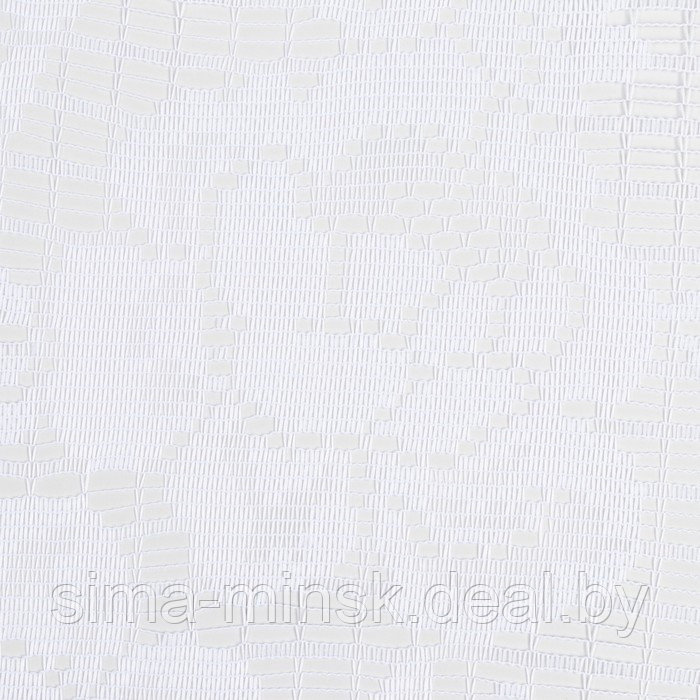 Тюль на кухню без шторной ленты, 170х167 см, цвет белый, 100% полиэстер - фото 2 - id-p211527859