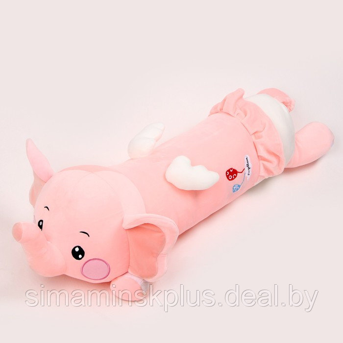 Мягкая игрушка-подушка «Слоник», 80 см, цвет розовый - фото 5 - id-p211541177