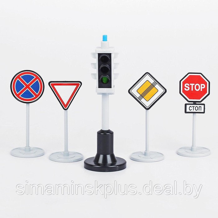 Набор «Светофор с дорожными знаками» - фото 2 - id-p211539477