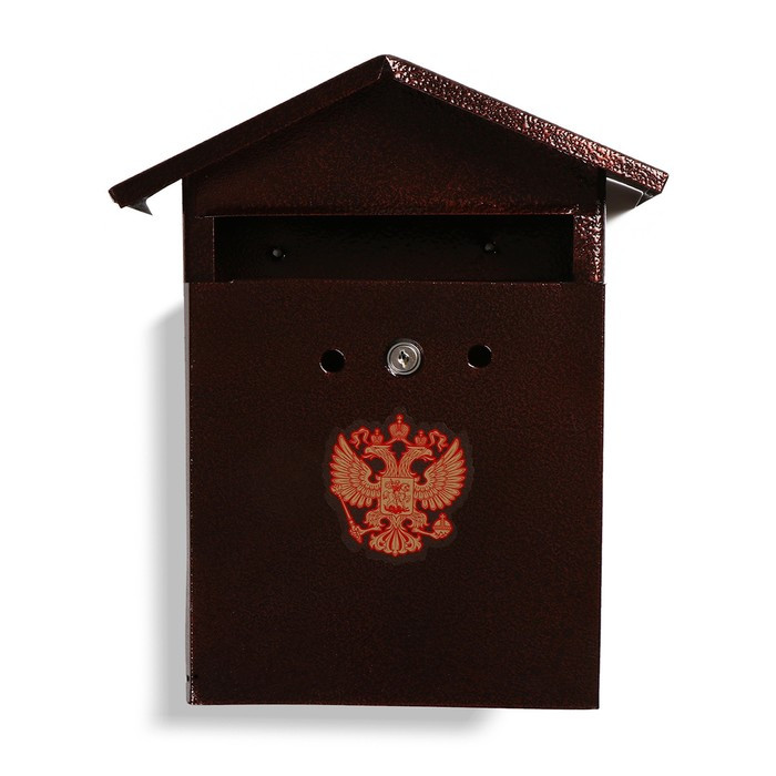 Ящик почтовый с замком, вертикальный, «Домик-Элит», коричневый - фото 2 - id-p211535238