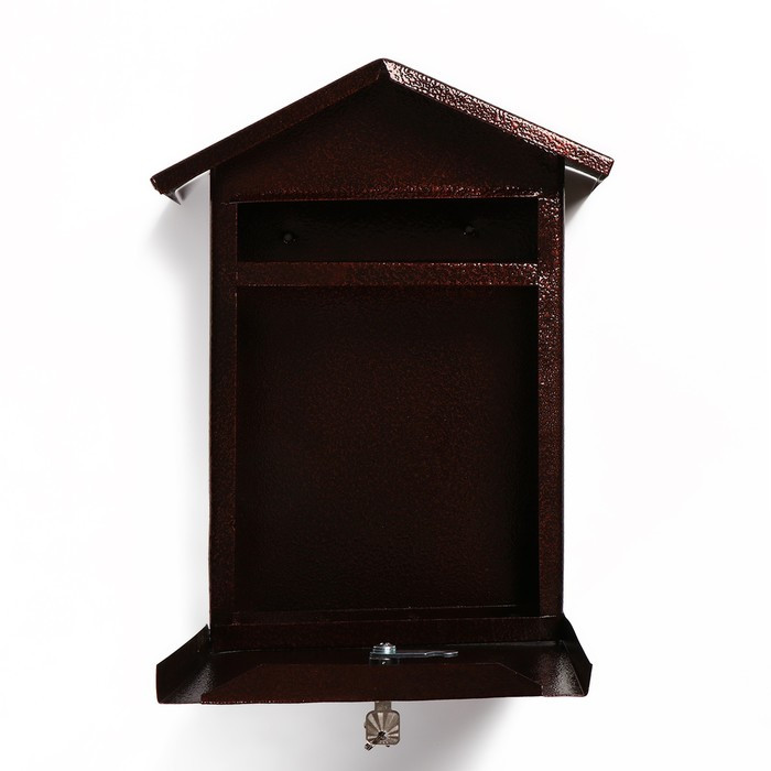 Ящик почтовый с замком, вертикальный, «Домик-Элит», коричневый - фото 3 - id-p211535238