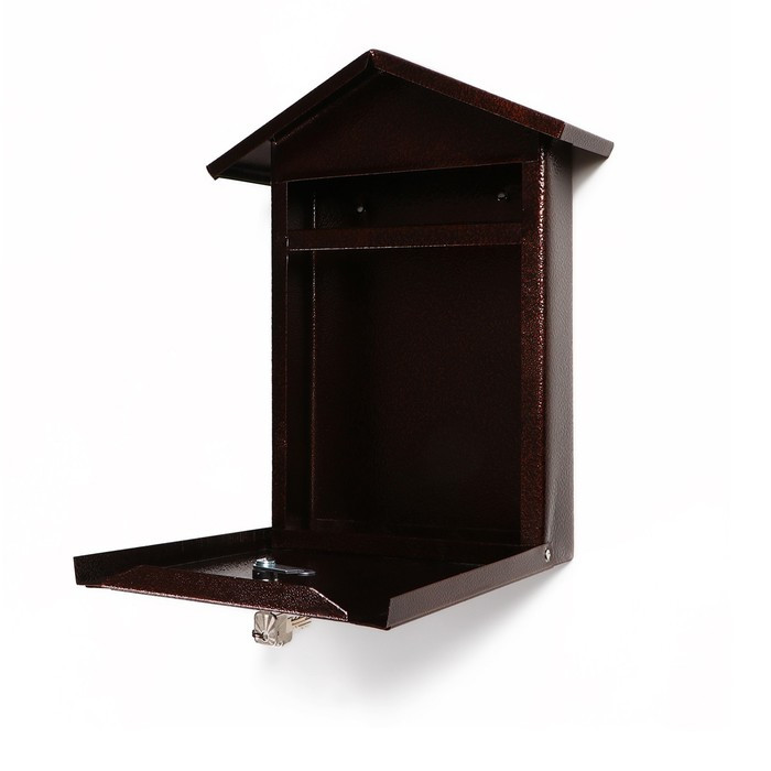 Ящик почтовый с замком, вертикальный, «Домик-Элит», коричневый - фото 4 - id-p211535238