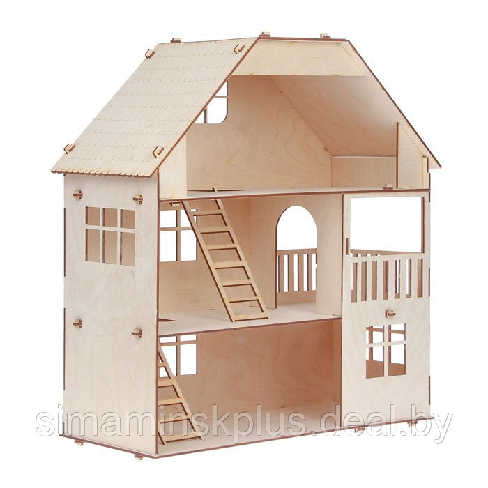 Домик для кукол, 3 этажа с мансардой - фото 4 - id-p211537856