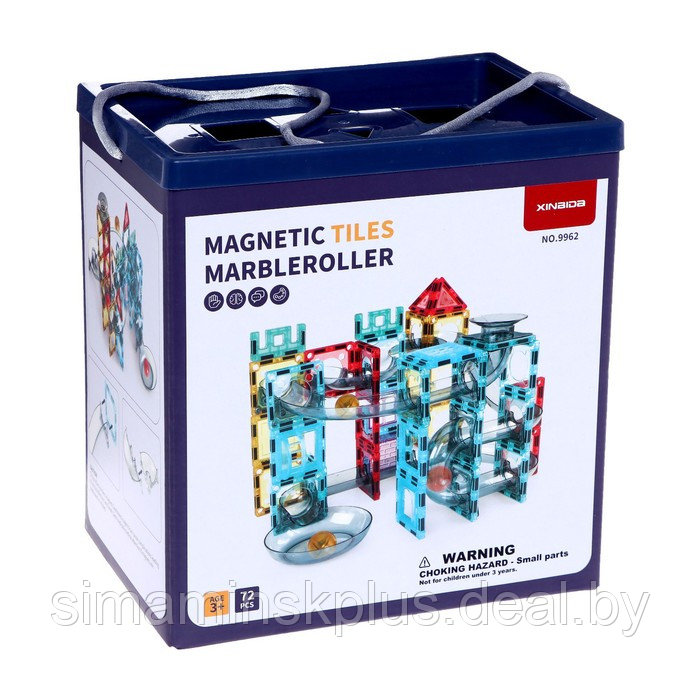 Конструктор магнитный марблс «Магический лабиринт», 72 детали - фото 3 - id-p211538947