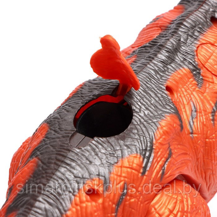 Динозавр «Диплодок», эффект дыма, откладывает яйца, с проектором, цвет оранжевый - фото 4 - id-p211537202