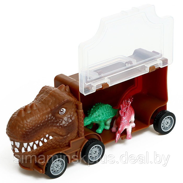 Игровой набор DINO, в комплекте 2 грузовика и динозавры - фото 5 - id-p211539545