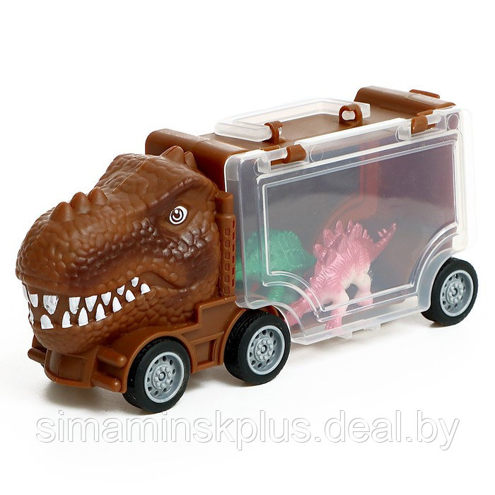 Игровой набор DINO, в комплекте 2 грузовика и динозавры - фото 6 - id-p211539545
