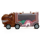 Игровой набор DINO, в комплекте 2 грузовика и динозавры, фото 7