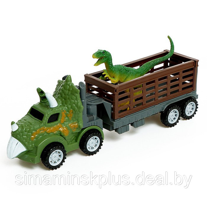 Игровой набор DINO, в комплекте 2 грузовика и динозавры - фото 9 - id-p211539545