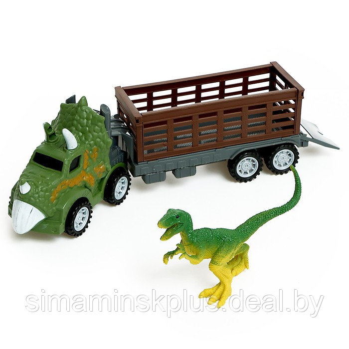 Игровой набор DINO, в комплекте 2 грузовика и динозавры - фото 10 - id-p211539545