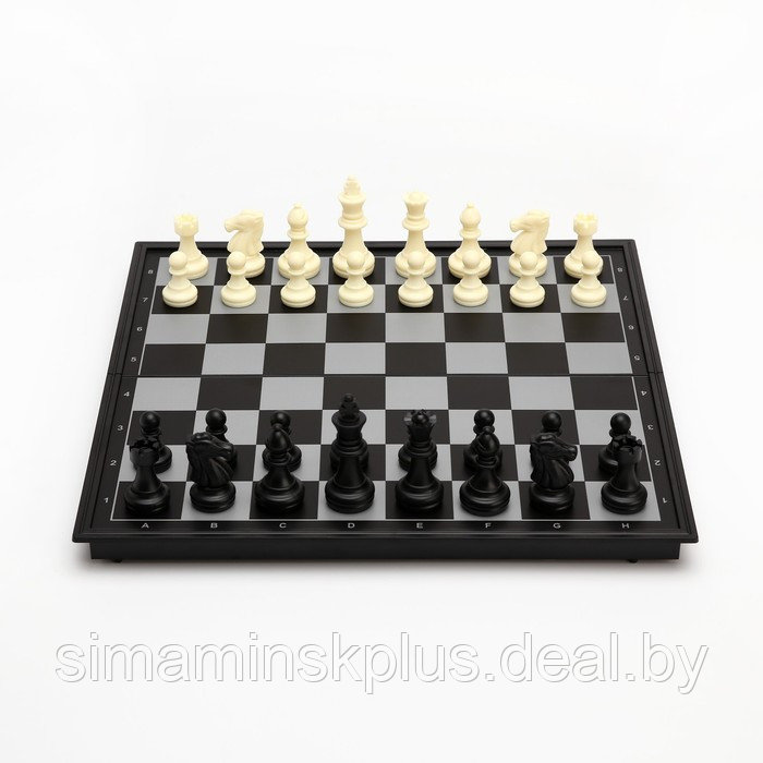 Настольная игра 3 в 1 "Классика": шахматы, шашки, нарды, магнитная доска 32 х 32 см - фото 3 - id-p211542641
