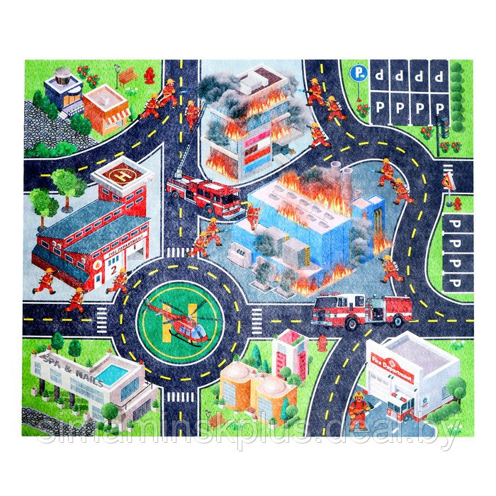 Игровой набор «Город», с ковриком и машинкой - фото 3 - id-p211539583