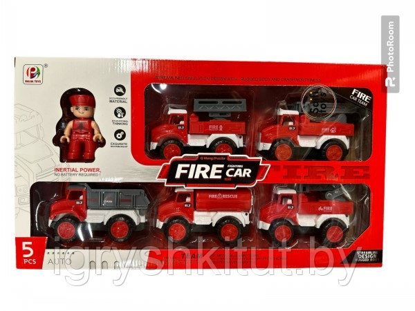 Игровой набор "Пожарная техника" - фото 1 - id-p211544550