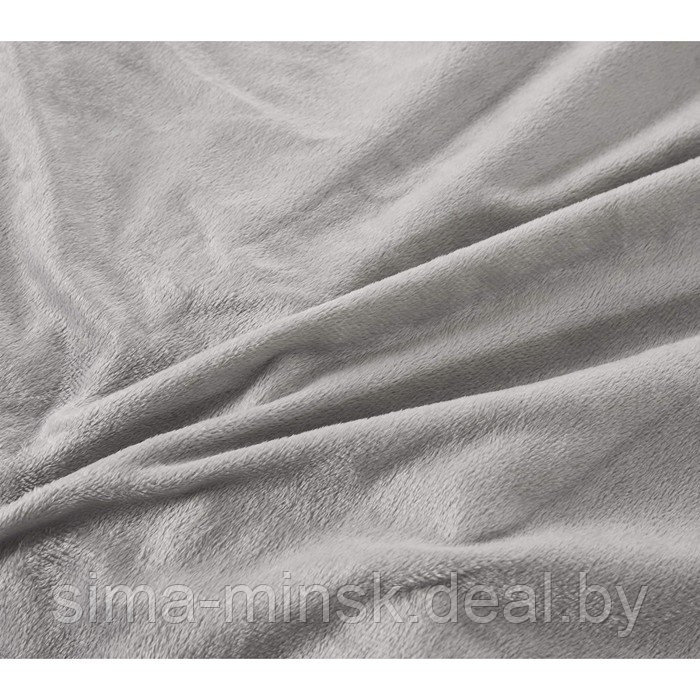 Плед «Анабель», размер 160х220 см, цвет серый - фото 3 - id-p211530211