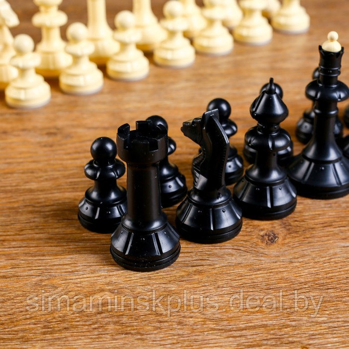Шахматные фигуры обиходные "Айвенго", король h-10 см, без доски, в картонной упаковке - фото 2 - id-p211542693