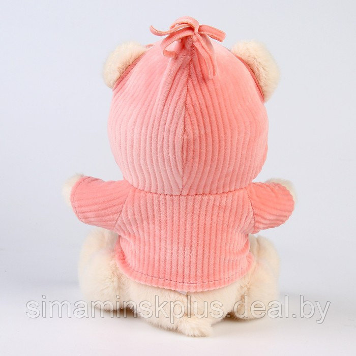 Подарочный набор: мягкая игрушка «Медвежонок» + держатель для пустышки, розовый - фото 5 - id-p211542104