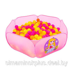 Набор шаров «Флуоресцентные» 500 штук, цвета оранжевый, розовый, лимонный