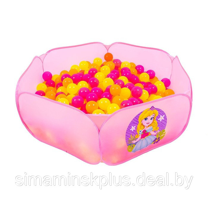 Набор шаров «Флуоресцентные» 500 штук, цвета оранжевый, розовый, лимонный - фото 1 - id-p211540773