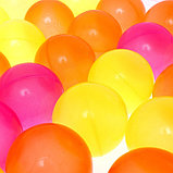 Набор шаров «Флуоресцентные» 500 штук, цвета оранжевый, розовый, лимонный, фото 4