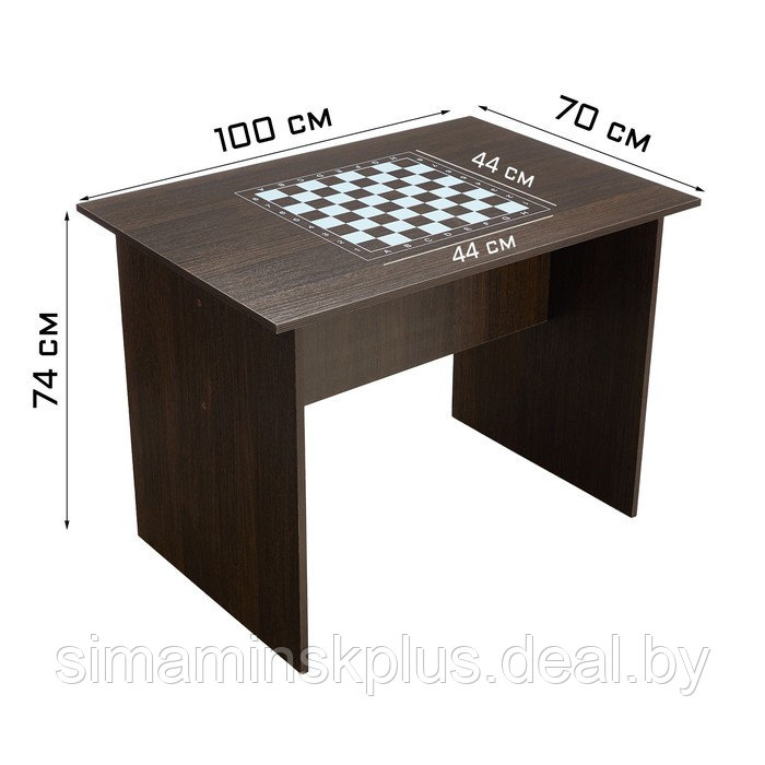 Шахматный стол турнирный "G", 74 х 100 х 70 см, венге - фото 1 - id-p211542714