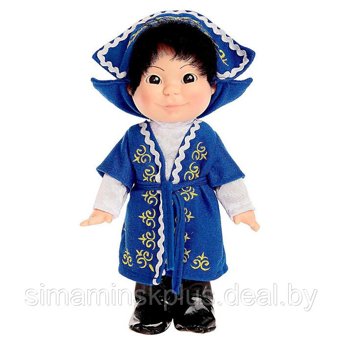 Кукла «Веснушка», в казахском костюме, мальчик, 26 см - фото 1 - id-p211538065