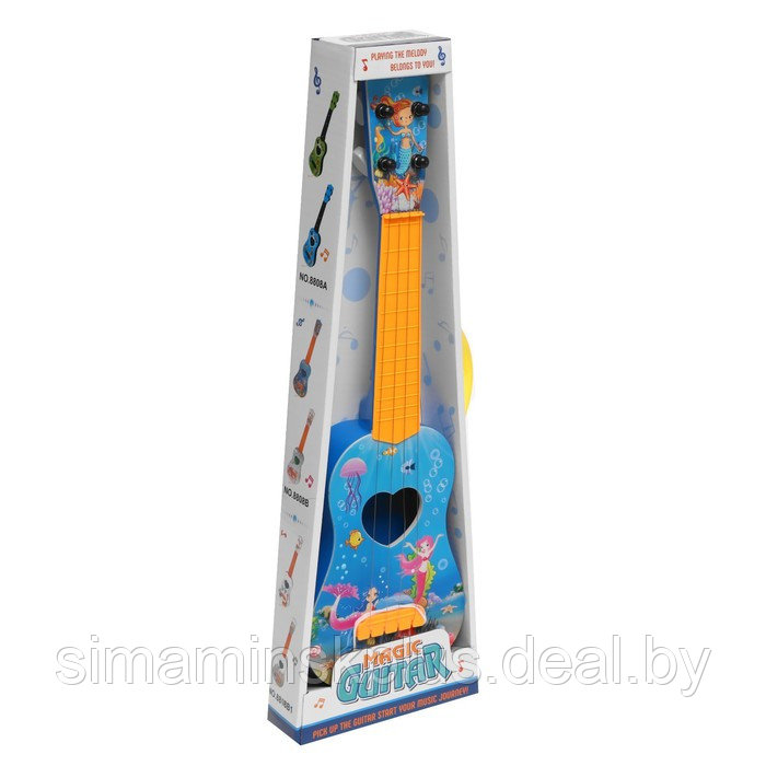 Игрушка музыкальная «Гитара. Волшебный мир», 4 струны, цвета МИКС - фото 8 - id-p211540829