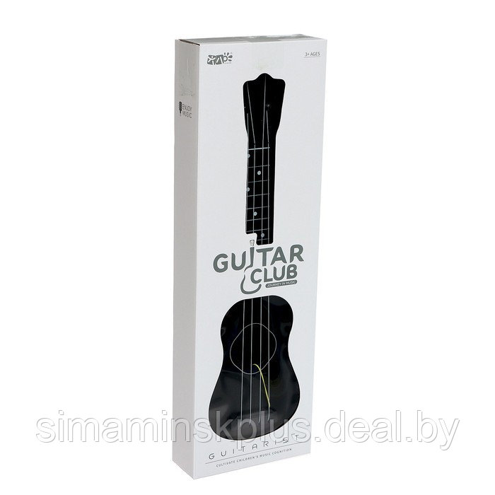 Игрушка музыкальная - гитара «Стиль», 4 струны, 57 см., цвет чёрный - фото 6 - id-p211540838