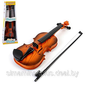 Игрушка музыкальная «Скрипка. Маэстро», звуковые эффекты, цвет коричневый